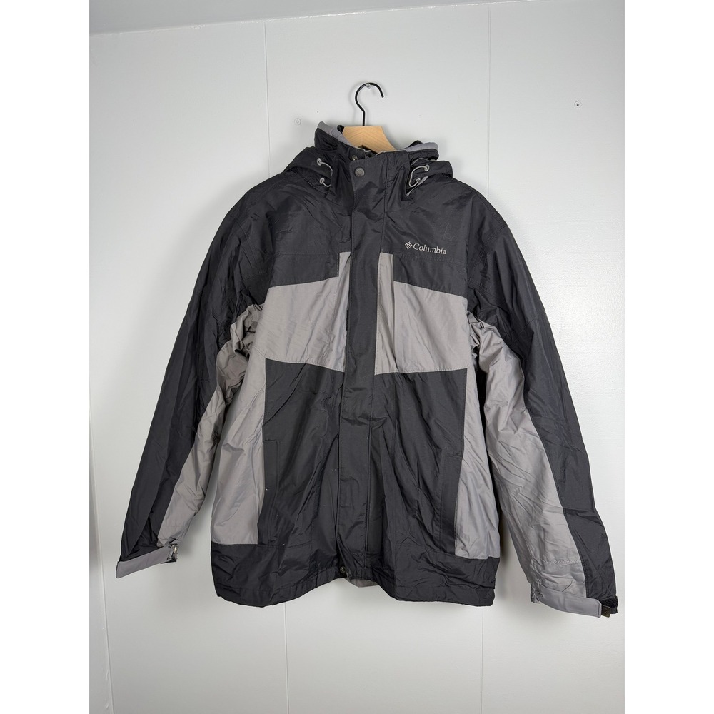 Vtg Columbia Hiking Gorpcore Granola Fleece Lined Winter Jacket Men L Omni-Tech